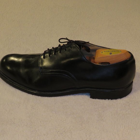 DJ Leavenworth 1970 Vietnam Era Black Leather Dress Shoes 9.5R main image 11